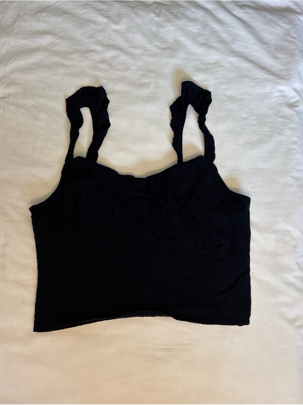 Abercrombie & Fitch Black Smocked Top